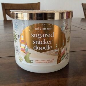 sugared snickerdoodle 3-wick candle